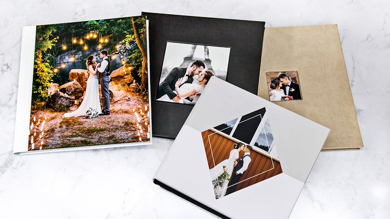 Leather Photo Albums - Premium Layflat Weddings Albums - Printique